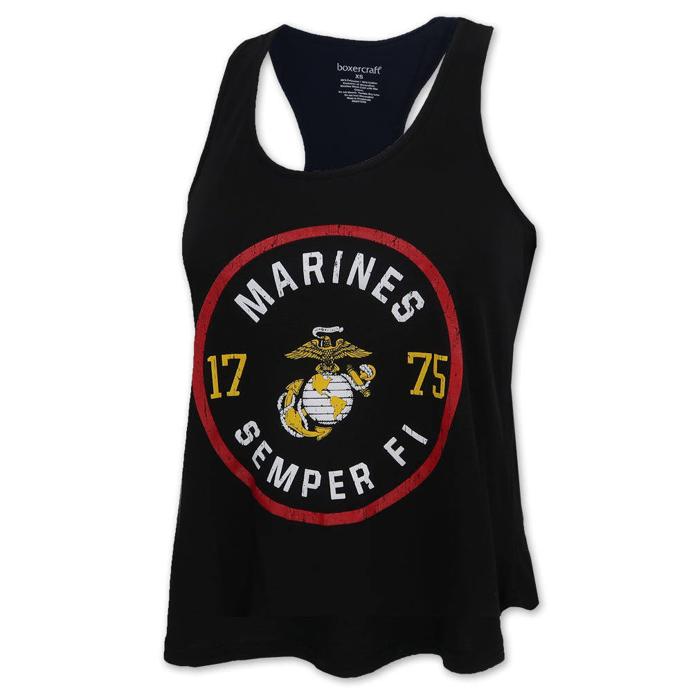 Marines Ladies Essential Racerback Tank (Black)