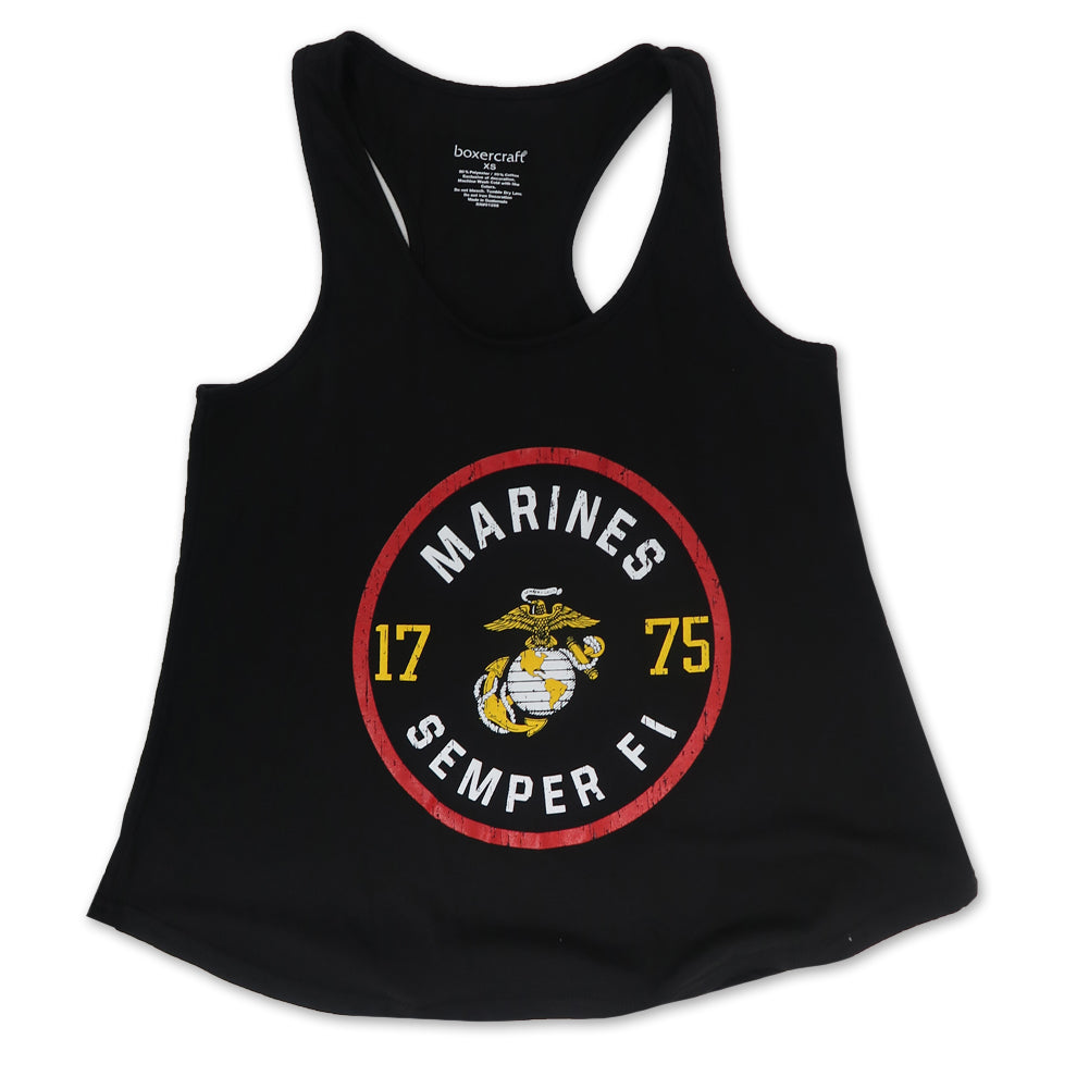 Marines Ladies Essential Racerback Tank (Black)