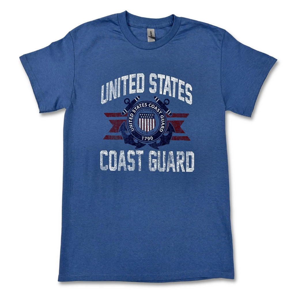 Coast Guard Vintage Basic T-Shirt (Indigo)