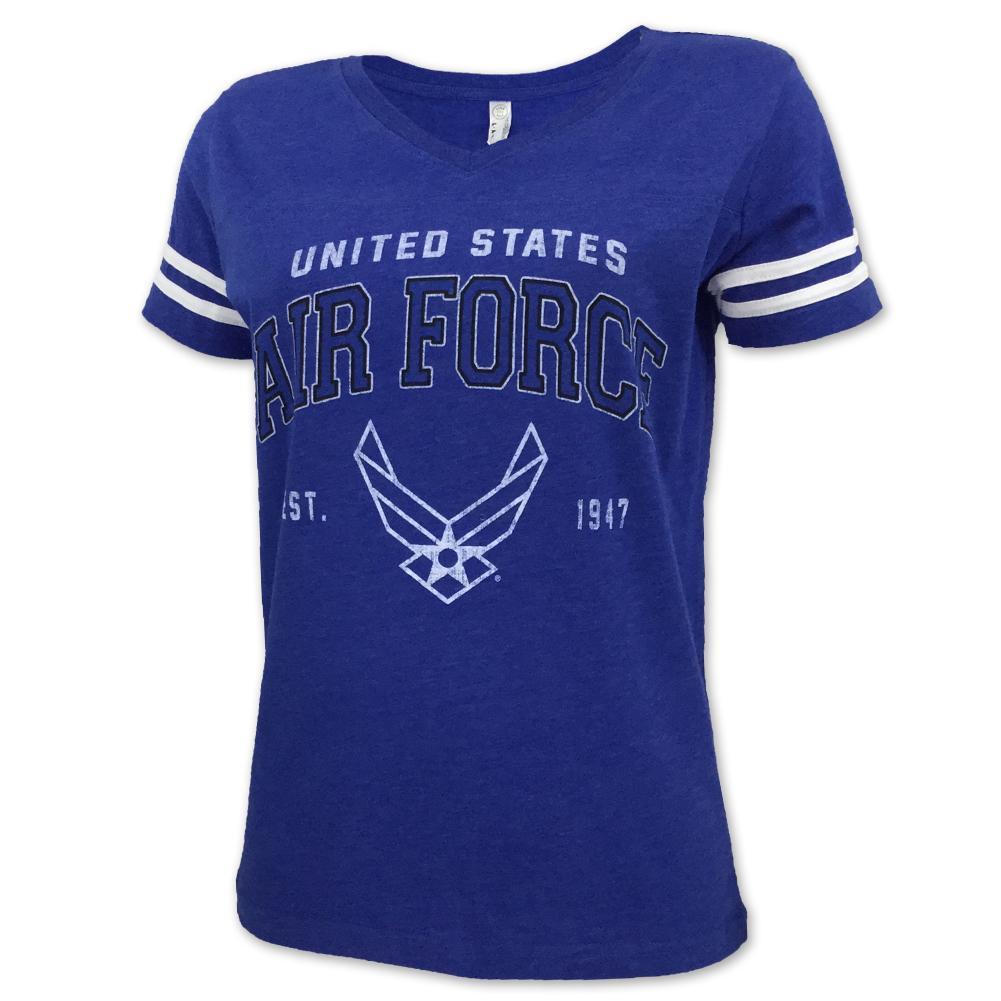 Air Force Ladies Wings Est. 1947 T-Shirt (Royal)