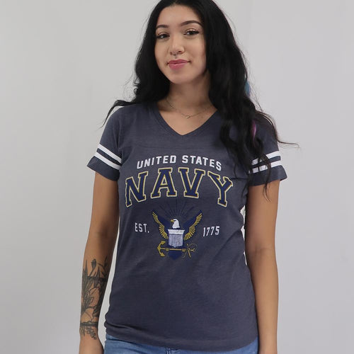 Navy Ladies Eagle Est. 1775 T-Shirt (Navy)