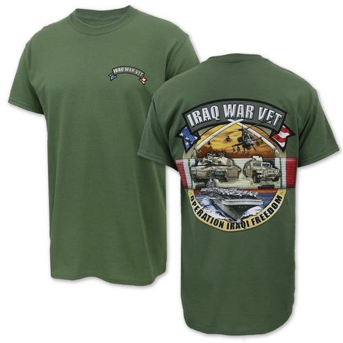 Iraqi War Veteran T-Shirt (OD Green)