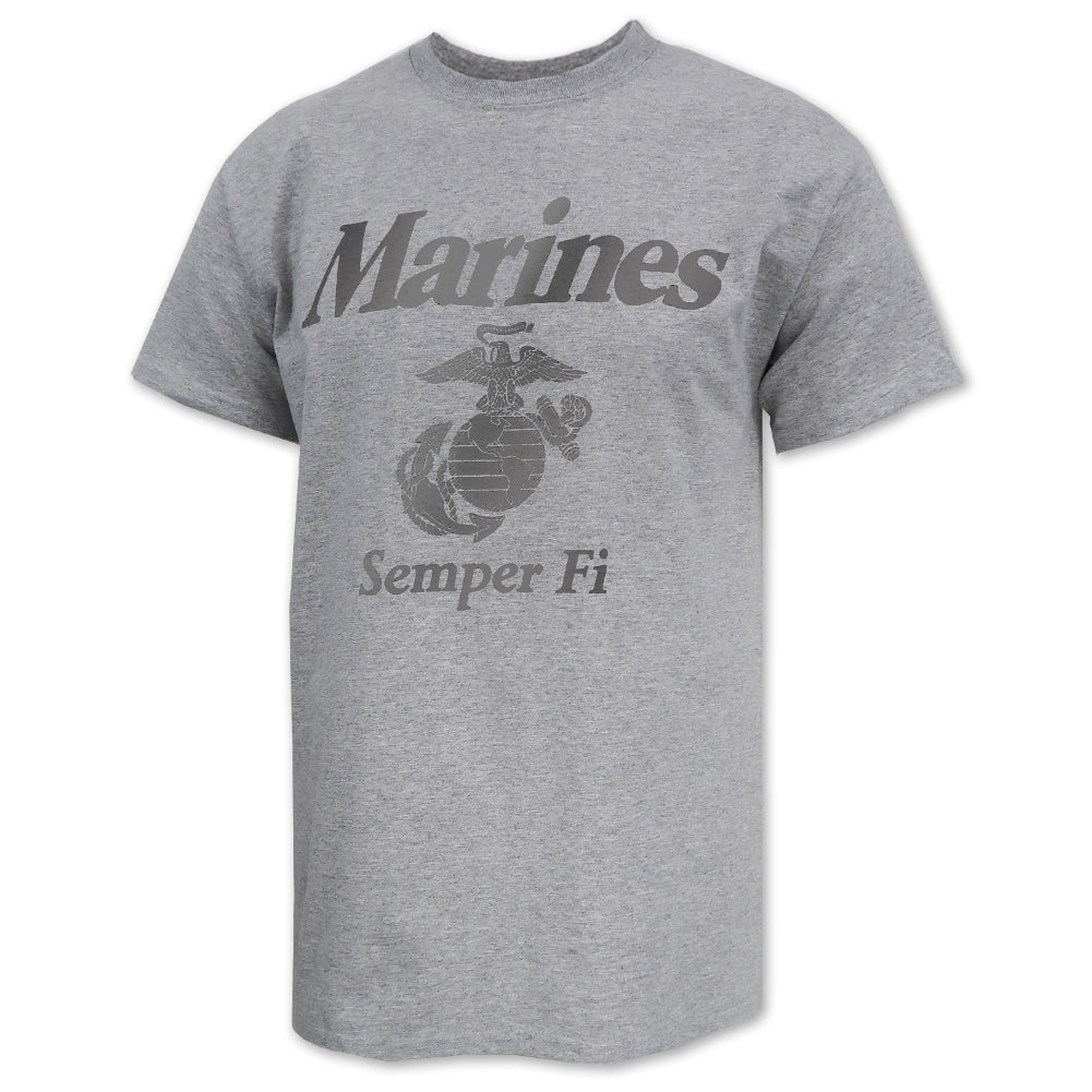 Marines Reflective PT Gear T-Shirt (Grey)