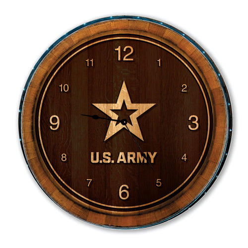 United States Army Star Barrelhead Clock