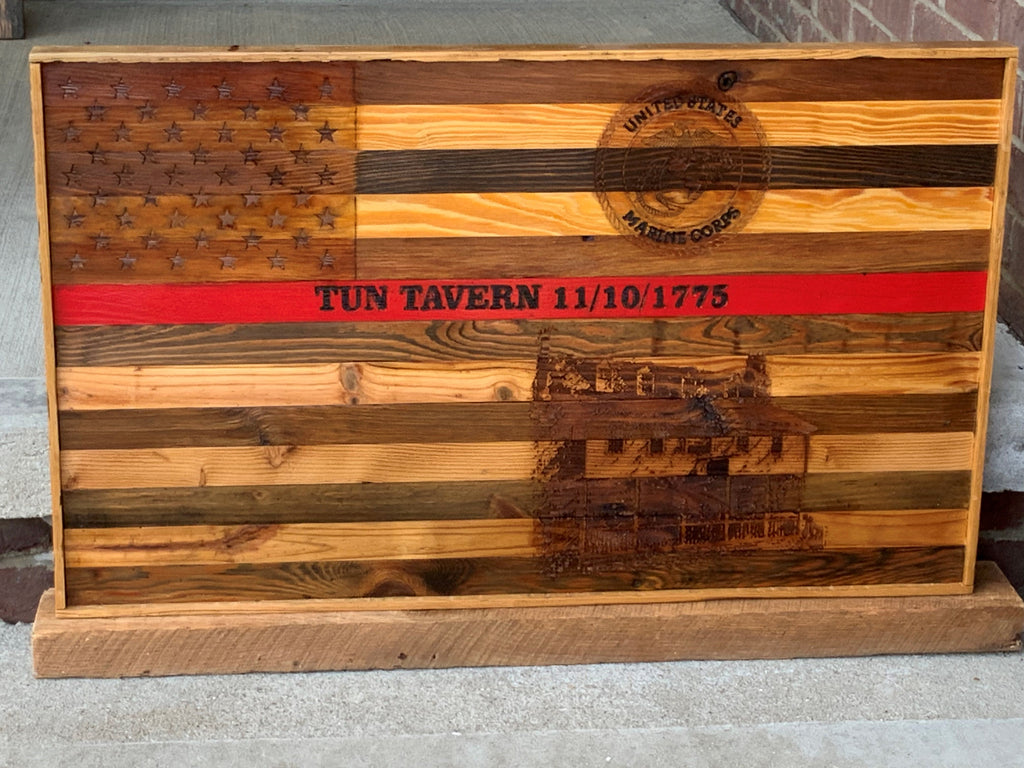 Tun Tavern Barnwood Flag (Small)