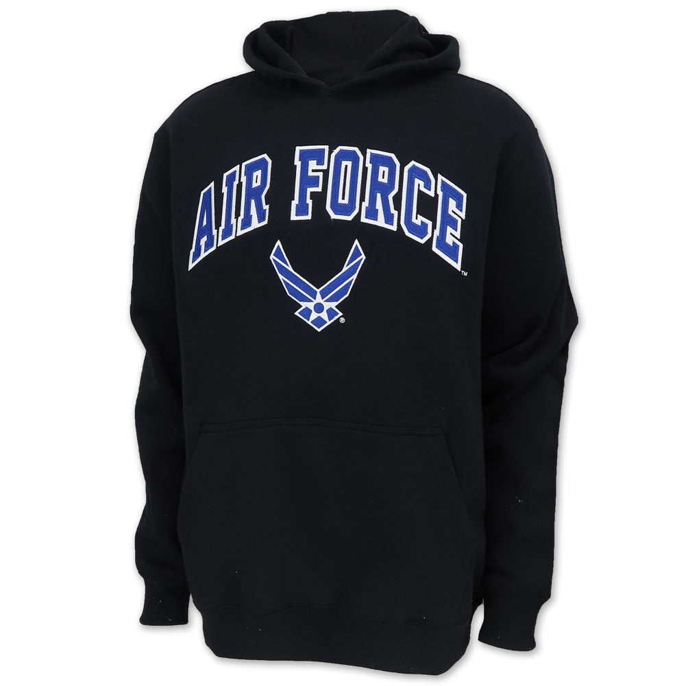 Air Force Wings Tackle Twill Fleece Hood (Black)