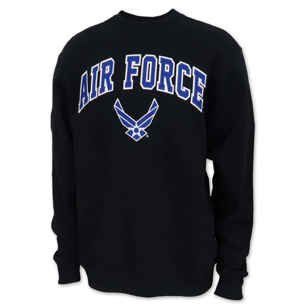 Air Force Wings Fleece Crewneck (Black)