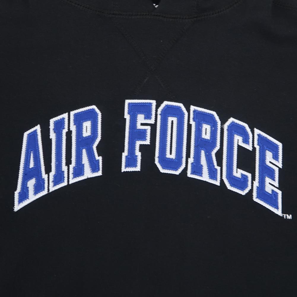 Air Force Ladies Tackle Twill Fleece Stripe Hood (Black)