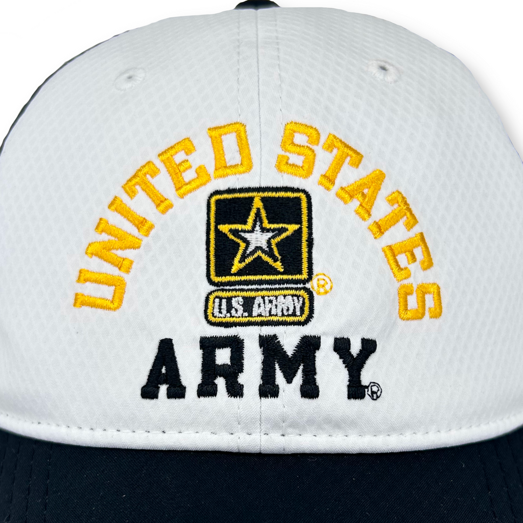 United States Army Under Armour Zone Adjustable Hat (White)