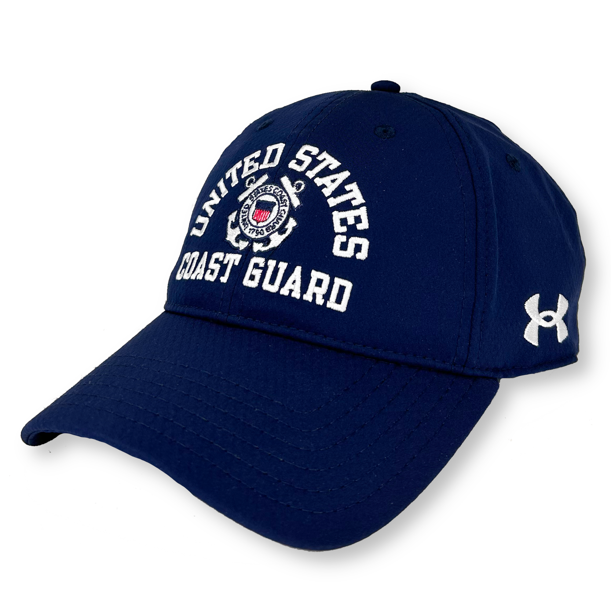 United States Coast Guard Under Armour Zone Adjustable Hat (Navy)