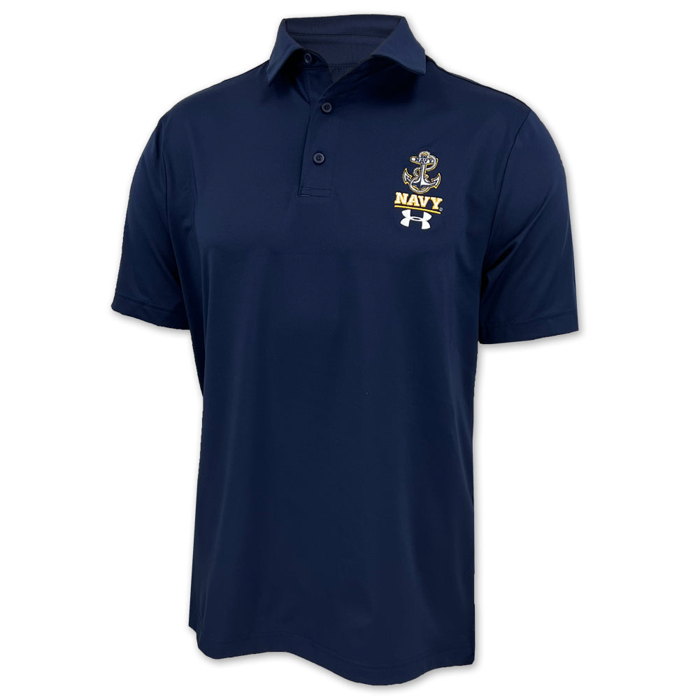 Navy Under Armour Anchor Performance Polo (Navy)