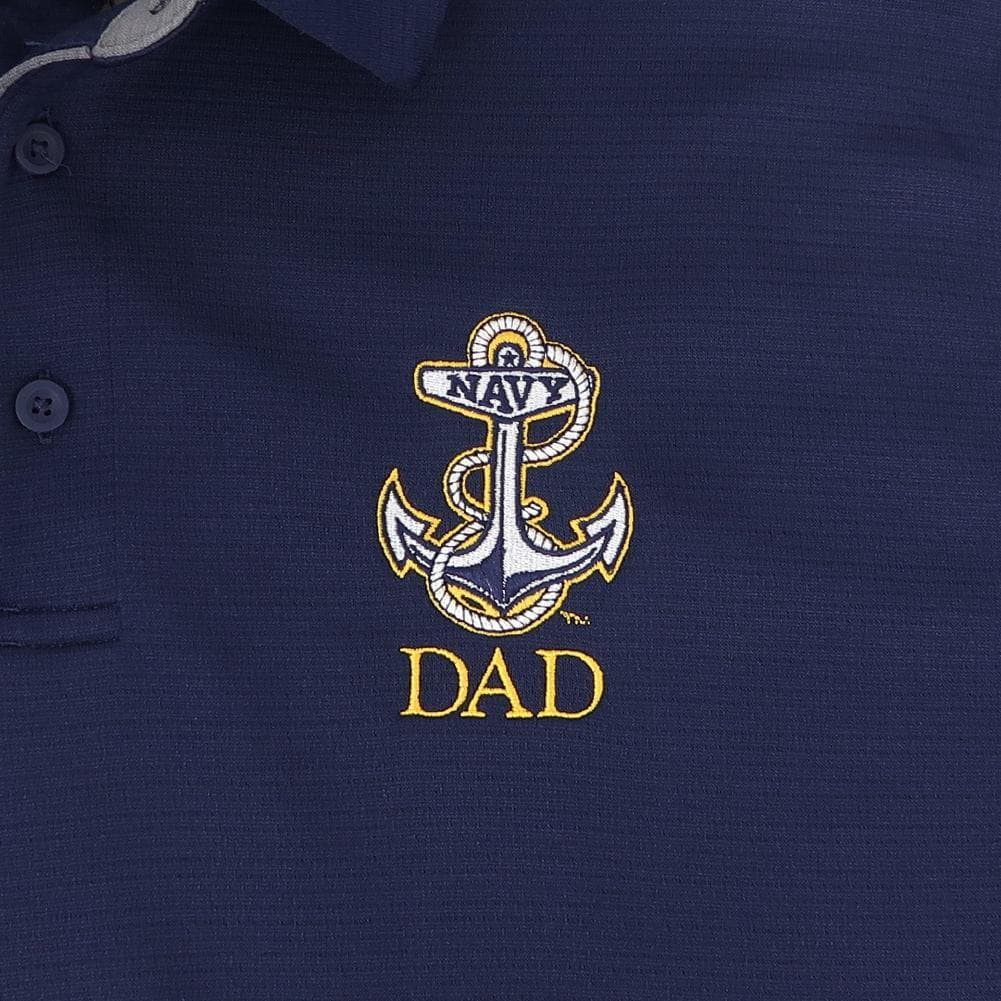 Navy Anchor Dad Under Armour Tech Polo (Navy)