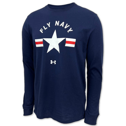 Navy Under Armour Fly Navy Long Sleeve T-Shirt (Navy)