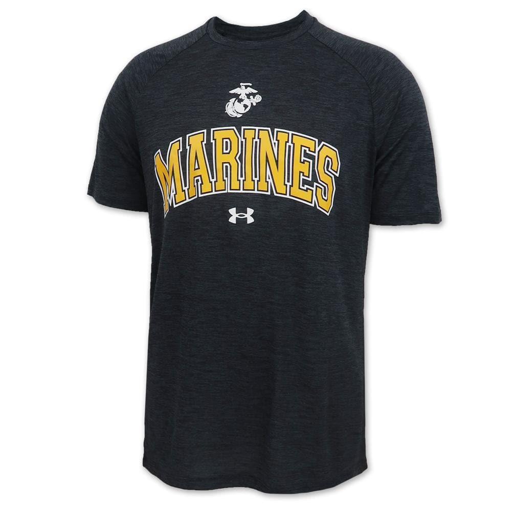 Marines Under Armour 2C Hi-Tech Novelty T-Shirt (Black)