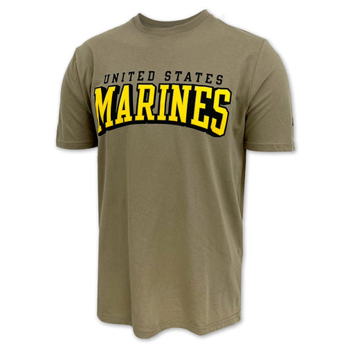 United States Marines 3D Performance Cotton T-Shirt (Tan)