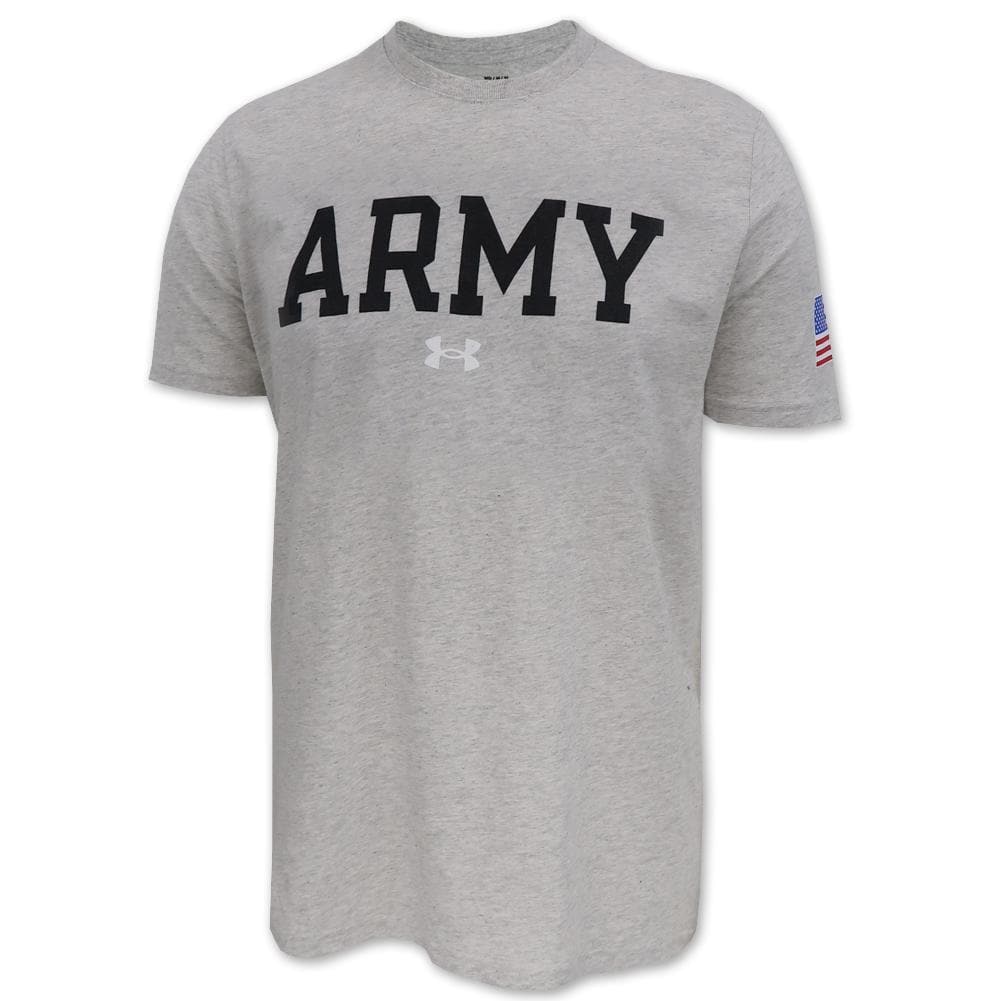 Army Under Armour Performance Cotton T-Shirt (Silver Heather)