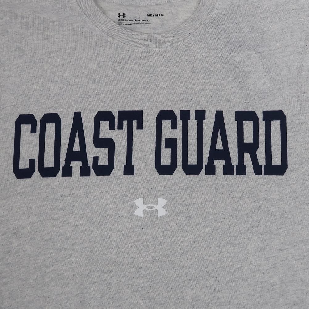 Coast Guard Under Armour Performance Cotton T-Shirt (Silver Heather)