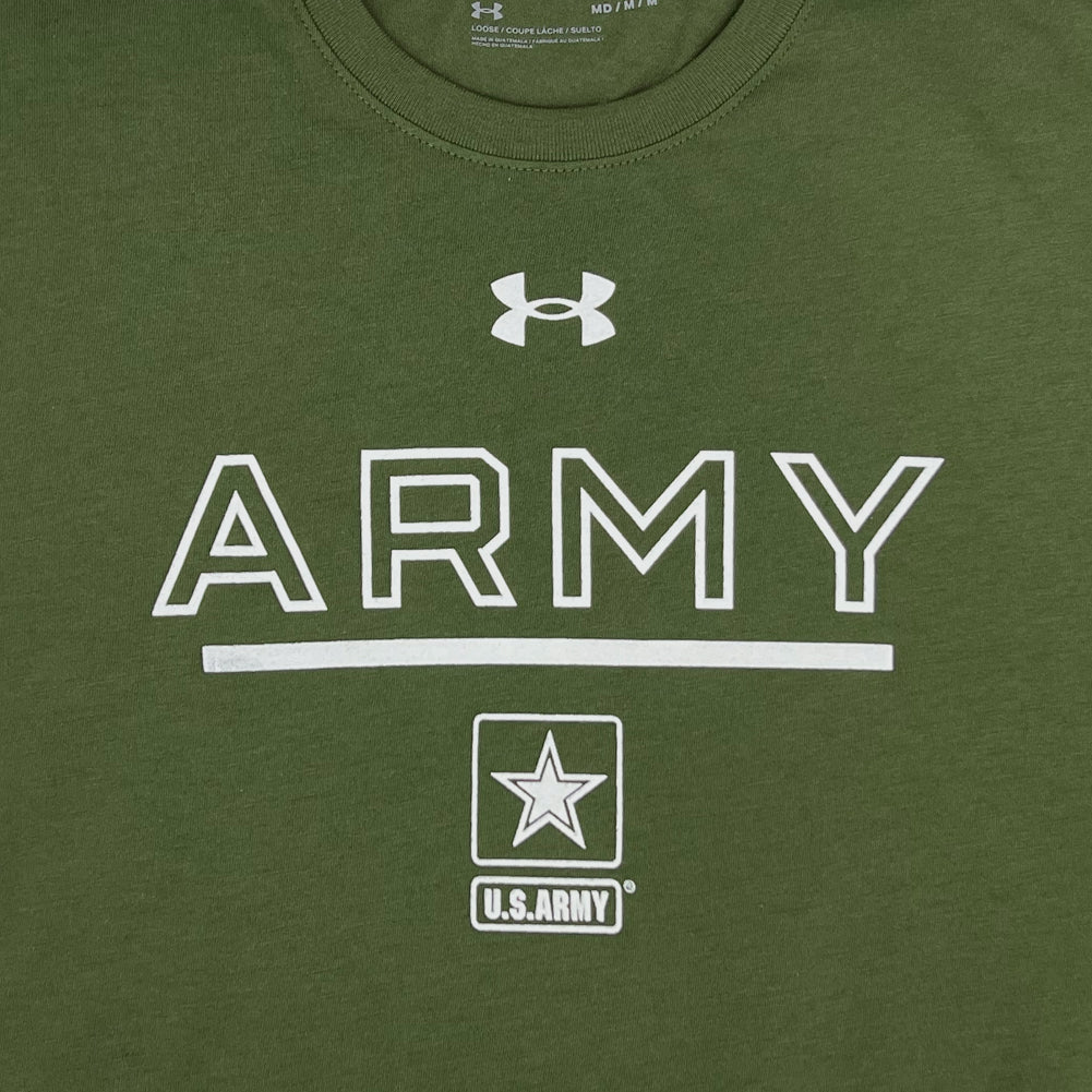 U.S. Army Star Under Armour Long Sleeve T-Shirt (OD Green)