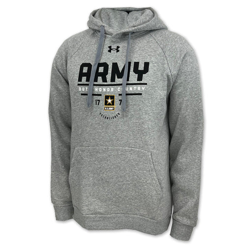 Army Under Armour Duty Honor Country All Day Fleece Hood (Heather)