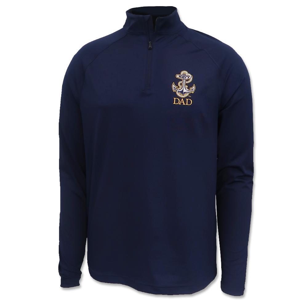 Navy Anchor Dad Under Armour Performance 1/4 Zip (Navy)