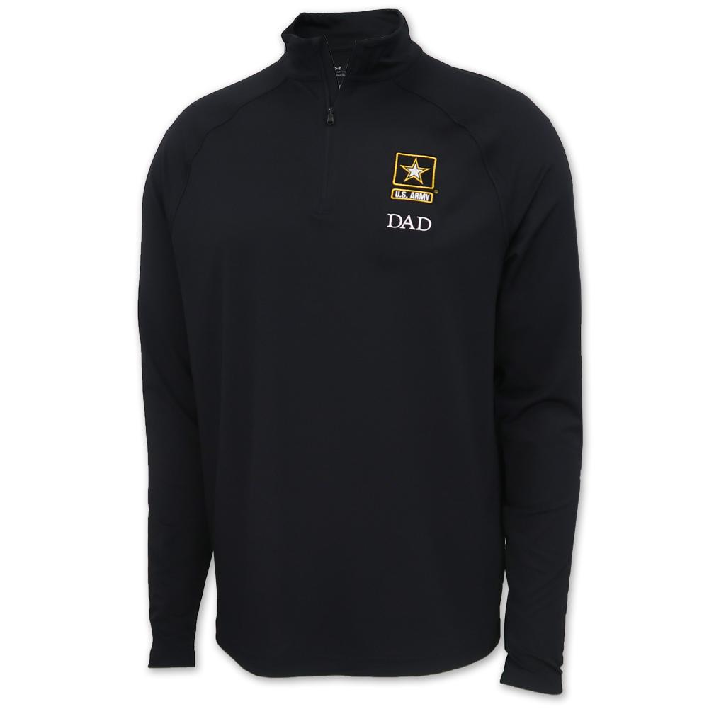 Army Star Dad Under Armour Performance 1/4 Zip (Black)