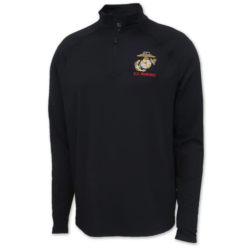 Marines EGA Under Armour Performance 1/4 Zip (Black)