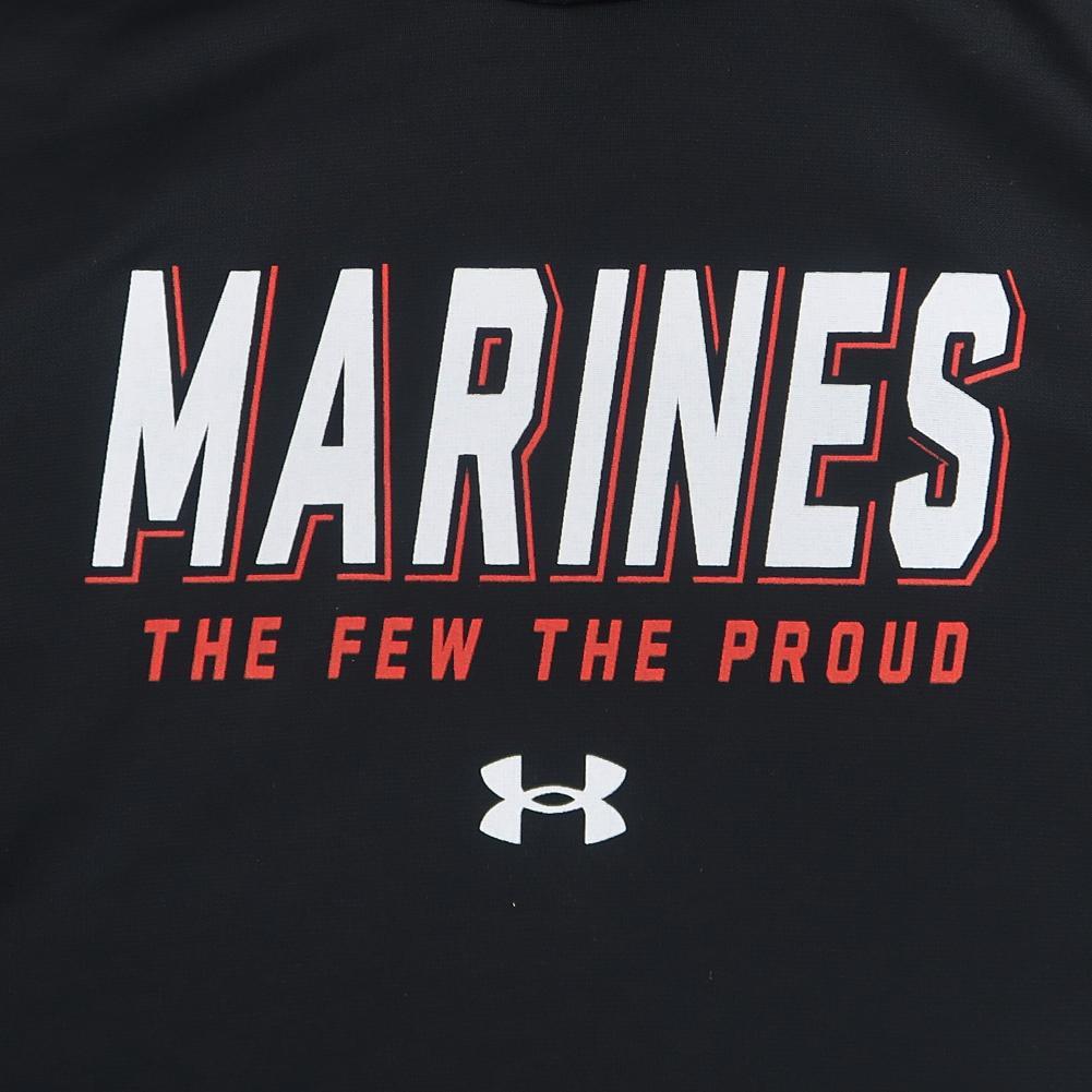 Marines Under Armour 2C The Few The Proud Armour Fleece Hood (Black)