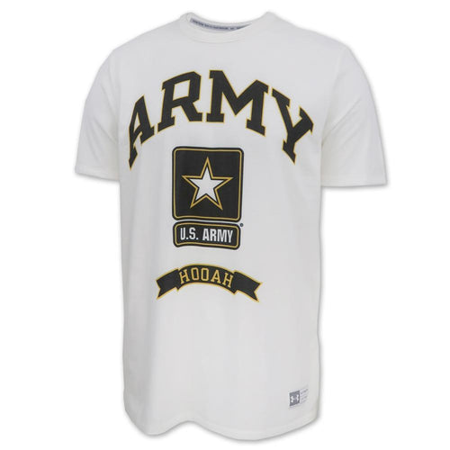 Army Under Armour Gameday Fade Short Sleeve T-Shirt (White)