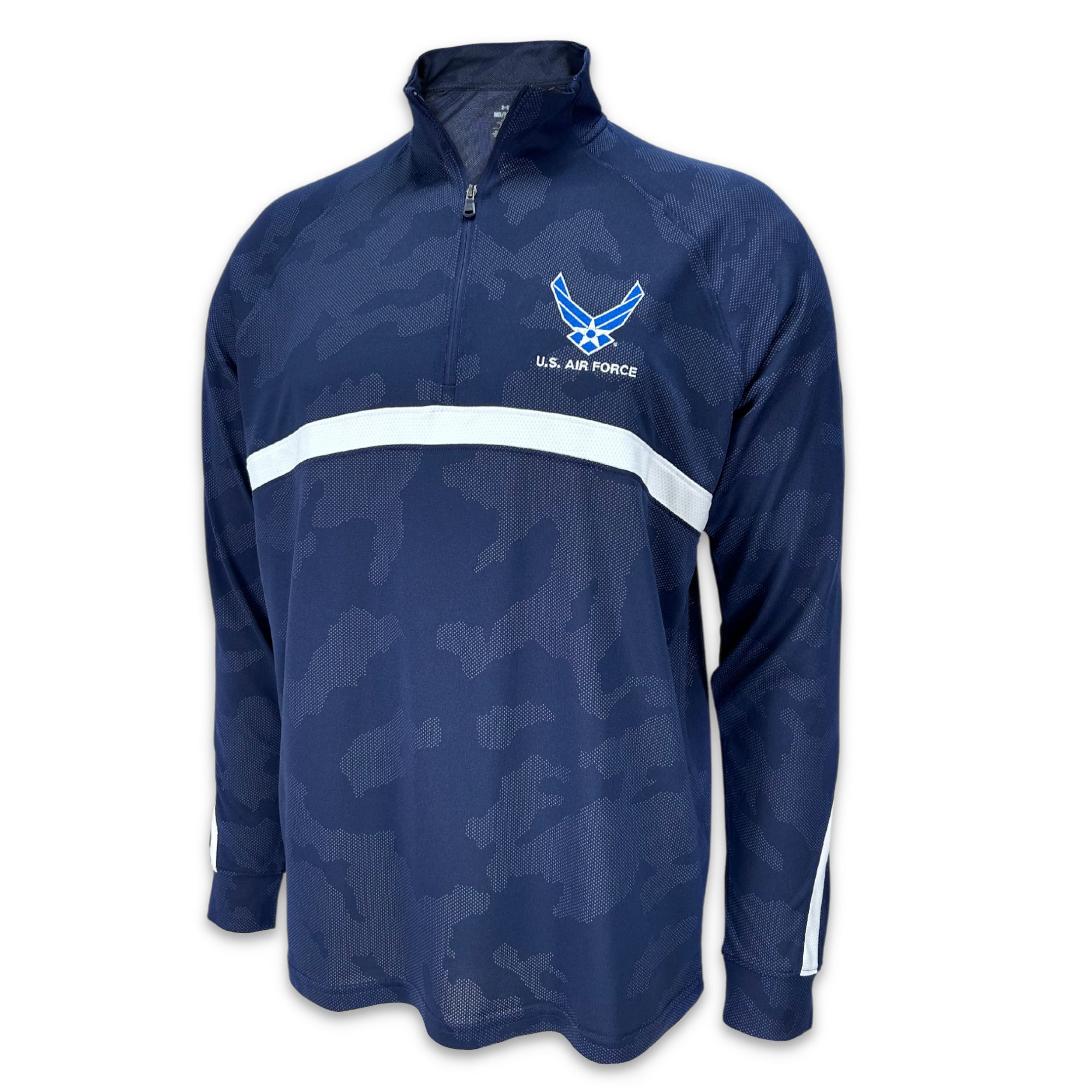 Air Force Wings Under Armour Gameday Lightweight 1/4 Zip (Navy)