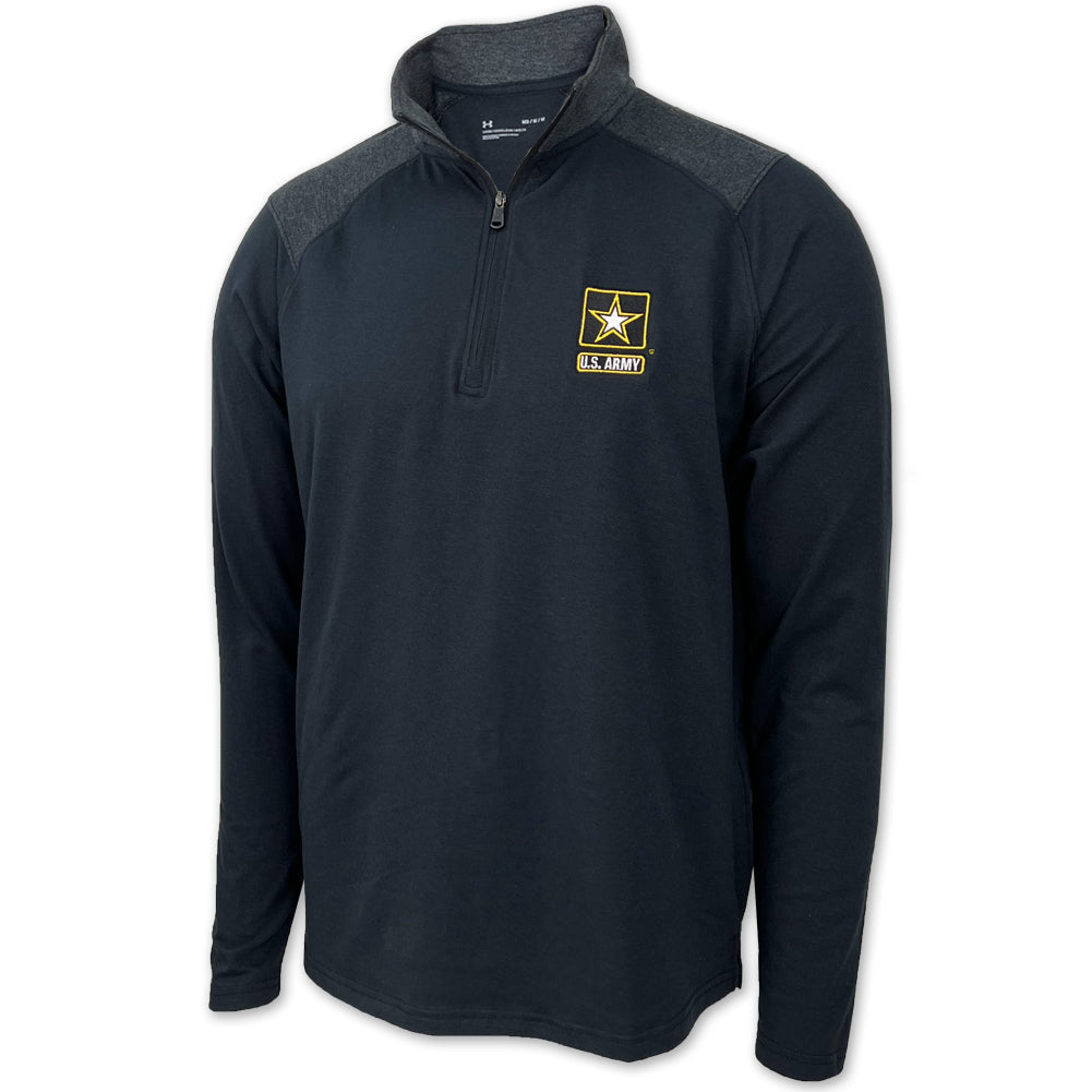 Army Star Under Armour All Day Lightweight 1/4 Zip (Black)