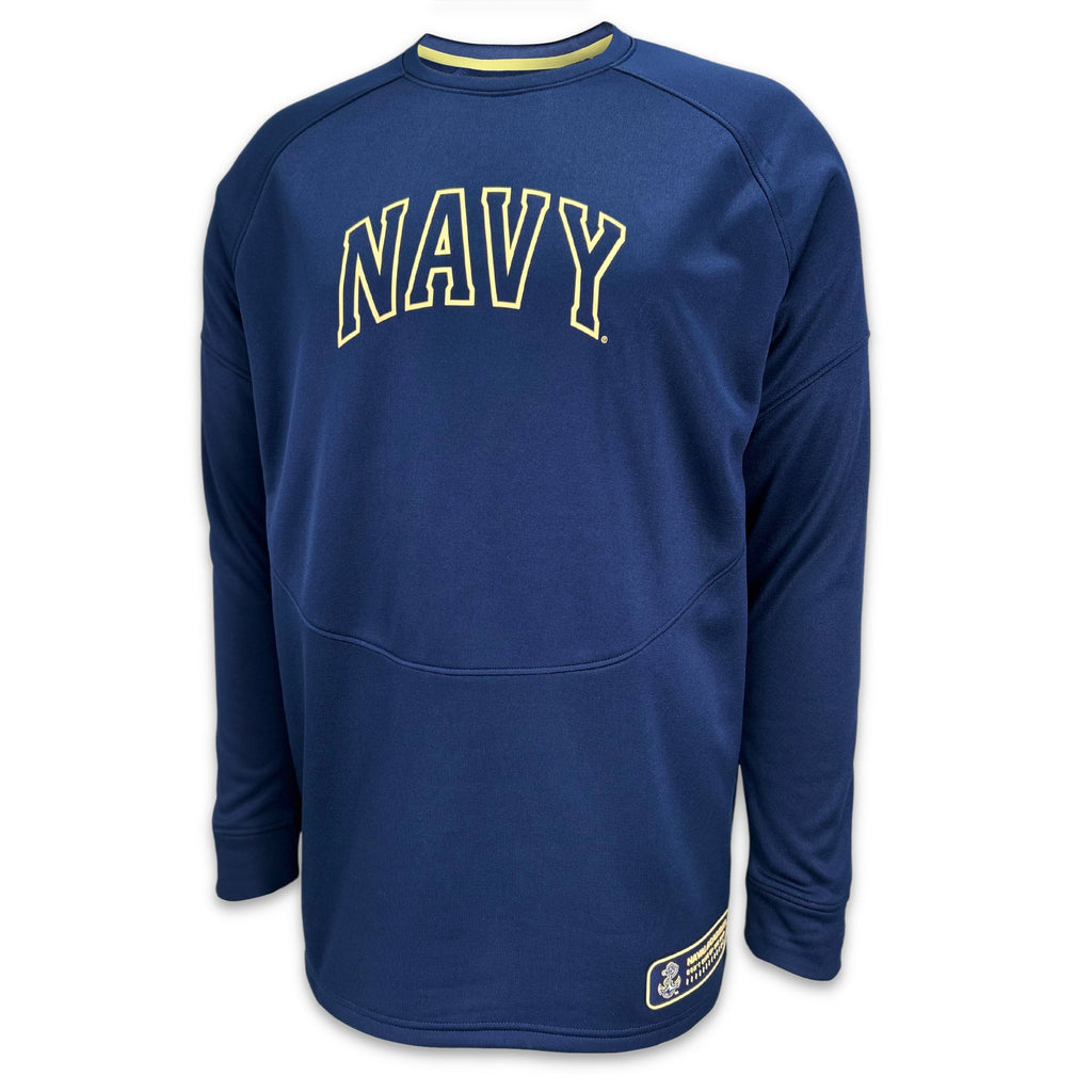 Navy Under Armour Sideline Armour Fleece Crewneck (Navy)