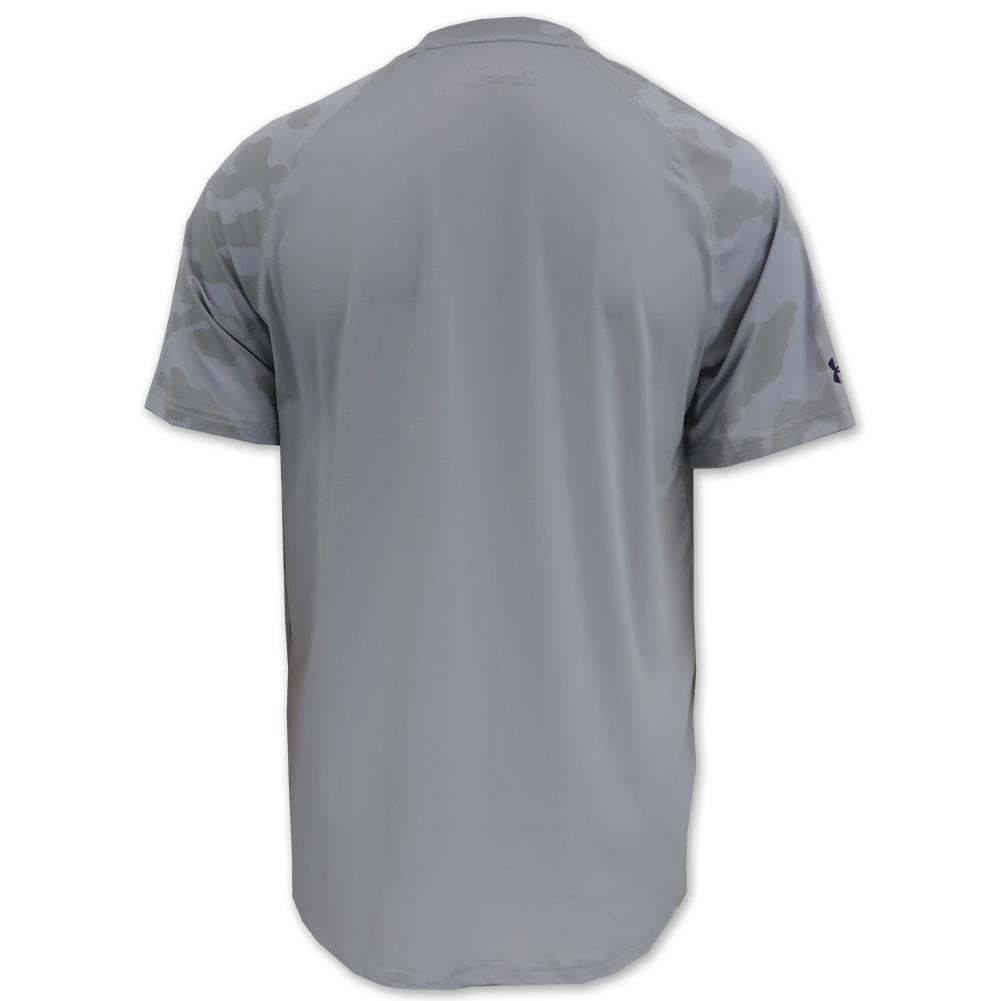 Navy Under Armour Sideline Short Sleeve Training T-Shirt (Camo)