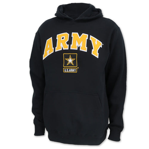 Army Star Tackle Twill Fleece Hood (Black)