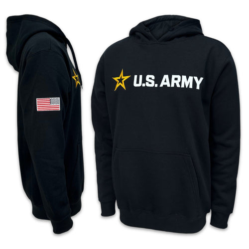 U.S. Army Star Twill Fleece Hood (Black)