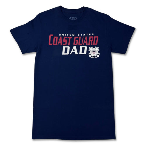 United States Coast Guard Dad T-Shirt (Navy)