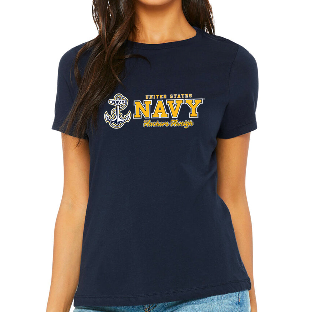 United States Navy Ladies Anchors Aweigh T-Shirt