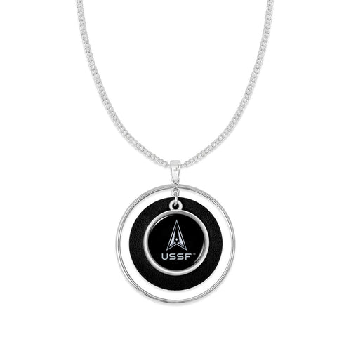 U.S. Space Force Lindy Necklace (Black)