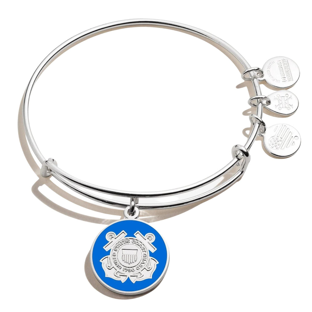 Alex and Ani Coast Guard Bangle Bracelet (Silver)