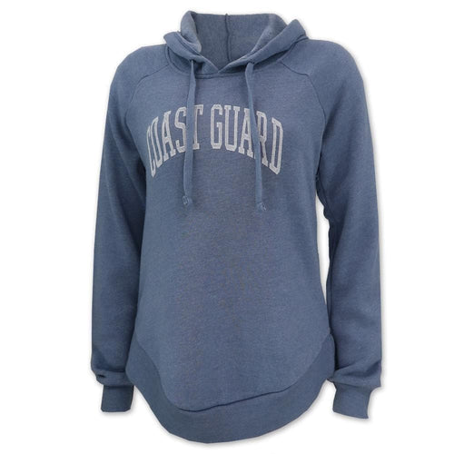 Coast Guard Ladies Jordan Angel Fleece Hood (Stonewash)