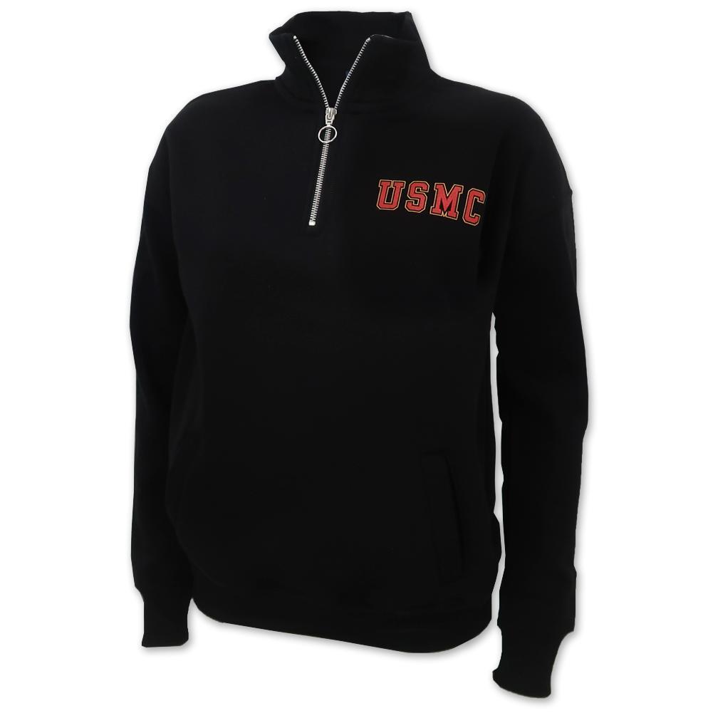 USMC Ladies Dakota 1/4 Zip (Black)