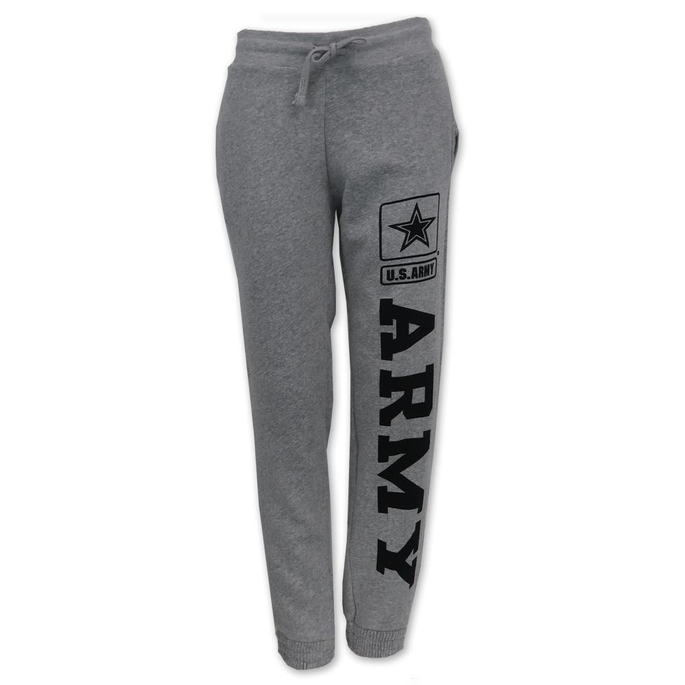 Army Ladies Angel Fleece Sweatpants (Heather Grey)