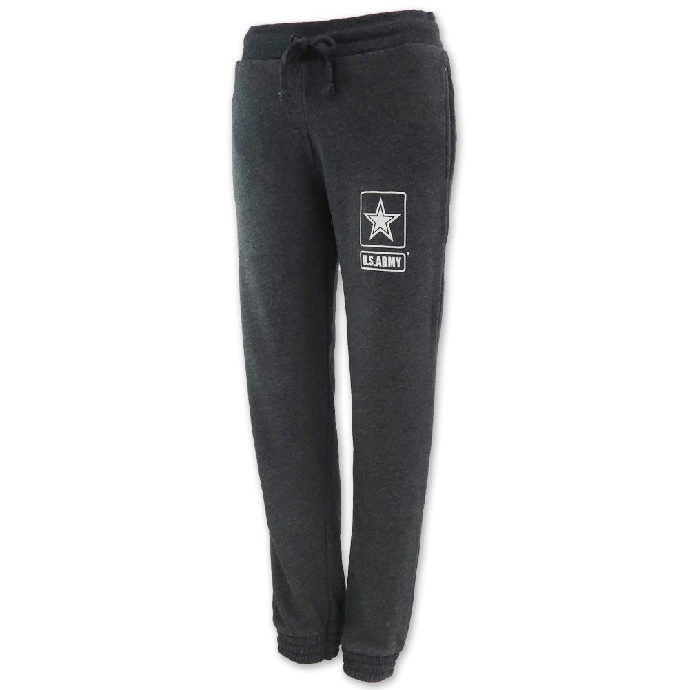 Army Ladies Angel Fleece Sweatpants (Charcoal)