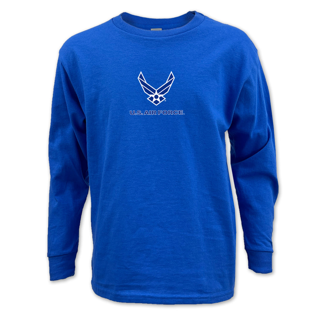 Air Force Youth Wings Logo Long Sleeve T-Shirt