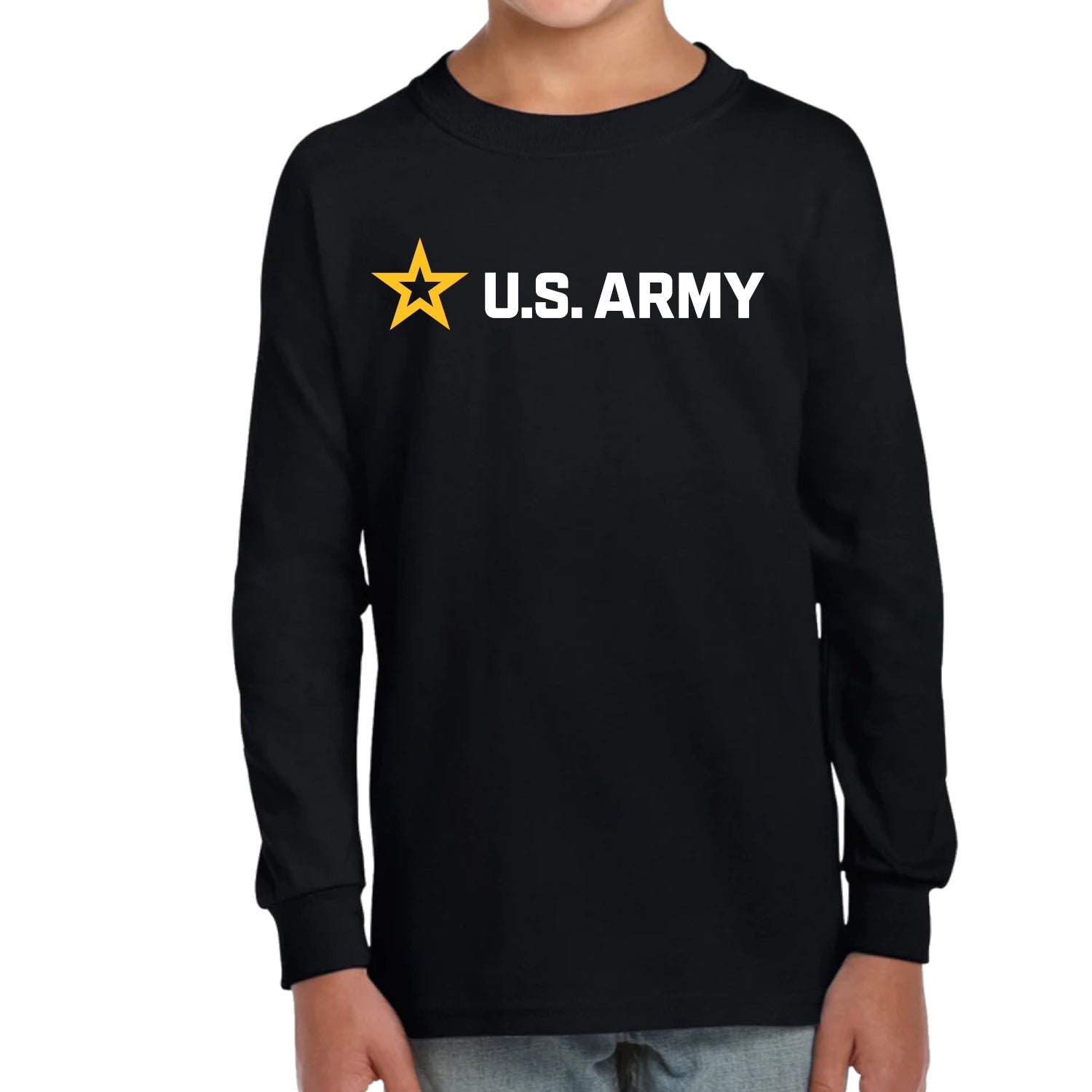 Army Full Chest Youth Long Sleeve T-Shirt