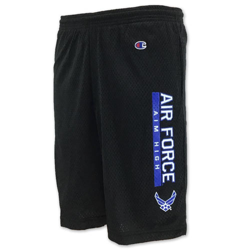 AIR FORCE CHAMPION AIM HIGH MESH SHORTS (BLACK) 6