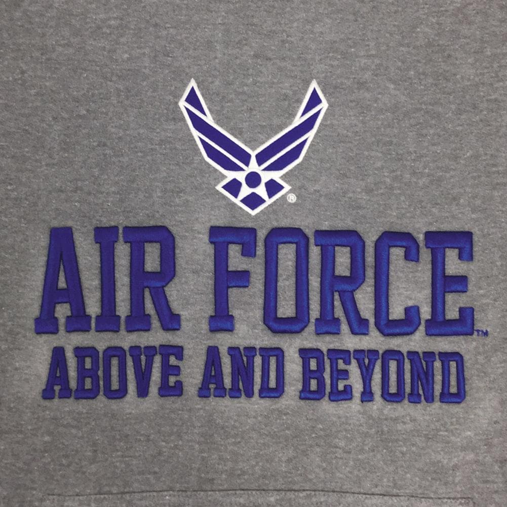 AIR FORCE ABOVE AND BEYOND EMBROIDERED FLEECE HOOD (GREY)