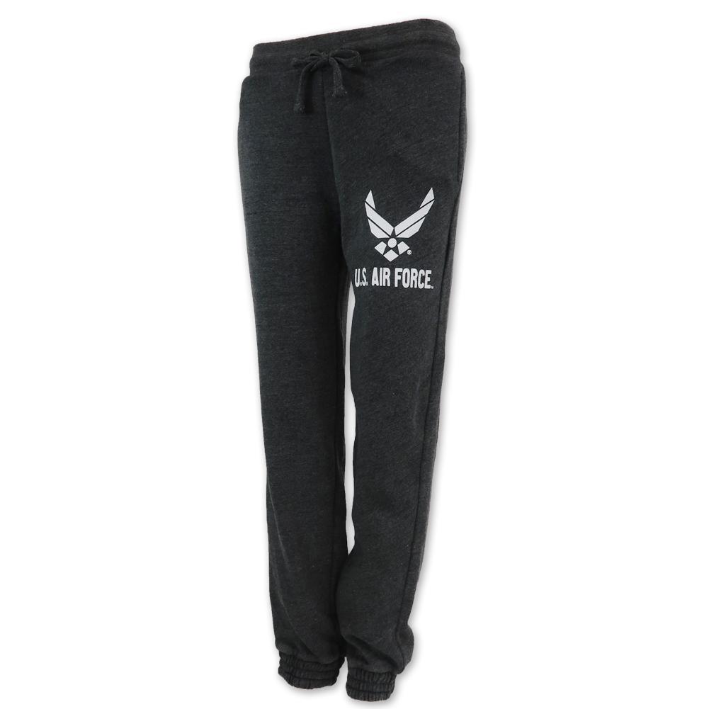 AIR FORCE LADIES ANGEL FLEECE SWEATPANTS (CHARCOAL) 2