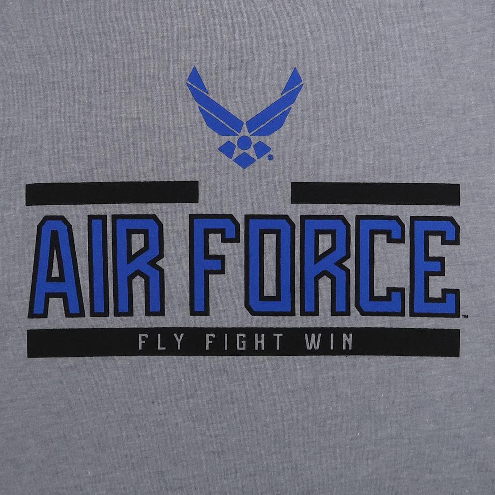 AIR FORCE LADIES UNDER ARMOUR WINGS LOGO PERFORMANCE COTTON T-SHIRT (GREY)