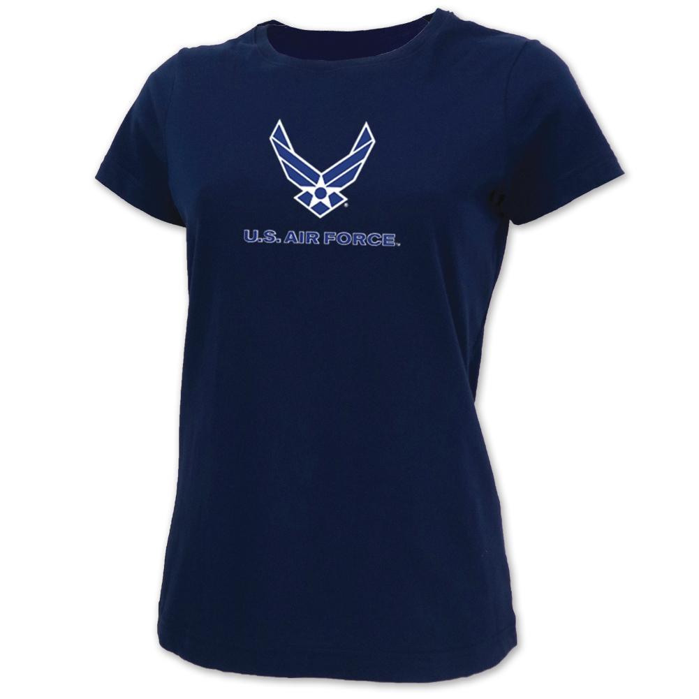 AIR FORCE LADIES WINGS LOGO SCOOP NECK T-SHIRT 14