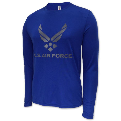 AIR FORCE LONG SLEEVE PERFORMANCE T (ROYAL)